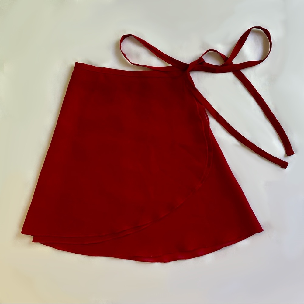 Red Mirella Ballet Wrap Skirt